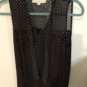 100 % polyester sleeveless blouse